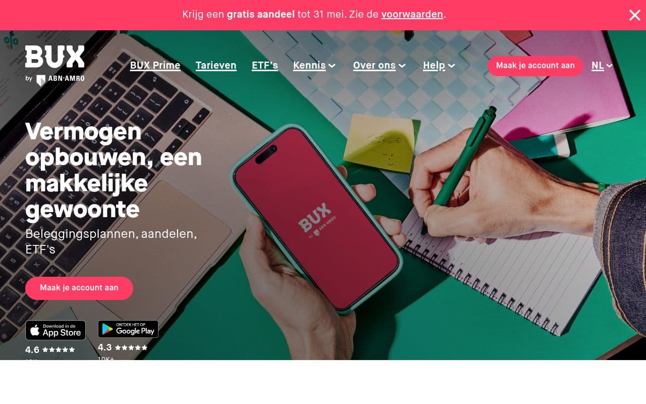 BUX — Homepage